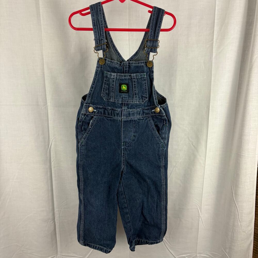 John Deere Denim Bib Overalls Unisex Size 2T